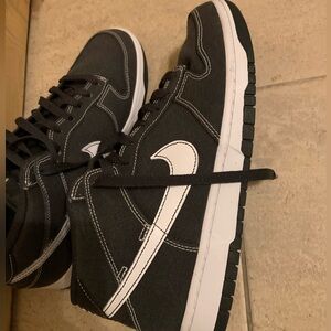 Nike Dunks Mid. Size 10 only worn one time black and whites